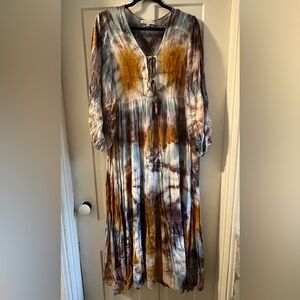 Young Fabulous and Broke Boho Tie-Dye Maxi Dress